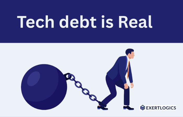 Stressed software development team dealing with technical debt issues in codebase"